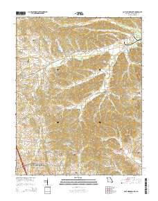 Cape Girardeau NE 2015 topographic map thumbnail