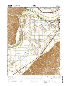 Halls 2014 topographic map thumbnail