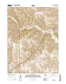 Hurdland 2015 topographic map thumbnail