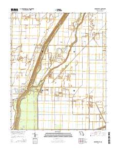 Hornersville 2015 topographic map thumbnail