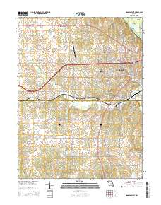 Hannibal West 2014 topographic map thumbnail