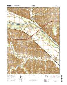 Rocheport 2015 topographic map thumbnail