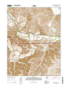 Pilot Grove North 2015 topographic map thumbnail
