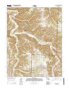 Weaubleau 2015 topographic map thumbnail