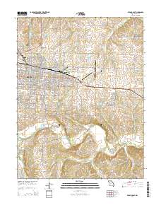 Sedalia East 2014 topographic map thumbnail