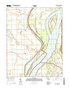 Wolf Island 2015 topographic map thumbnail