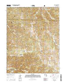 Beulah 2015 topographic map thumbnail