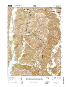Bevier South 2014 topographic map thumbnail