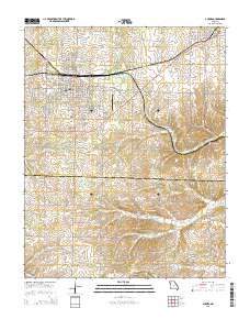 Aurora 2015 topographic map thumbnail