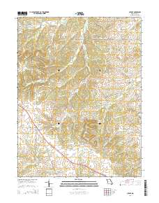 Cyrene 2014 topographic map thumbnail