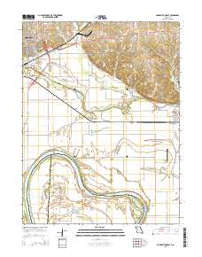 Carrollton East 2015 topographic map thumbnail