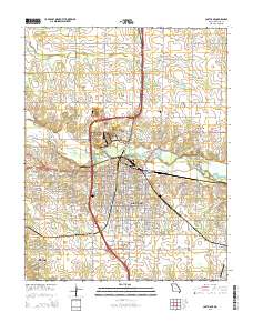 Carthage 2015 topographic map thumbnail