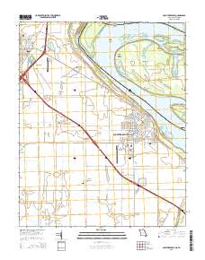 Caruthersville 2015 topographic map thumbnail