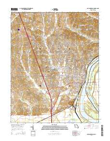 Cape Girardeau 2015 topographic map thumbnail