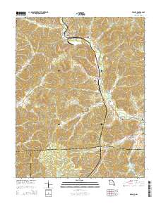 Des Arc 2015 topographic map thumbnail
