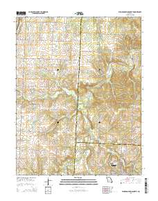 El Dorado Springs North 2015 topographic map thumbnail