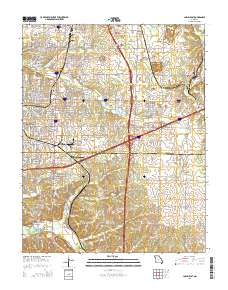 Joplin East 2015 topographic map thumbnail