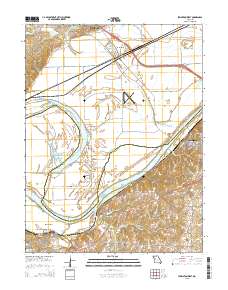 Lexington West 2015 topographic map thumbnail