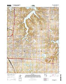 Lake Jacomo 2015 topographic map thumbnail