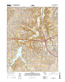 Lees Summit 2015 topographic map thumbnail