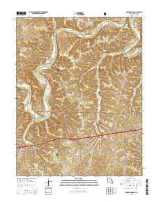 Ozark Springs 2015 topographic map thumbnail