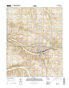 Monett 2015 topographic map thumbnail