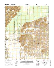 Puxico 2015 topographic map thumbnail