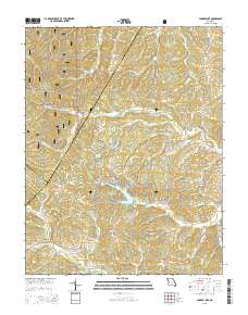 Parker Lake 2015 topographic map thumbnail