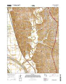 Platte City 2014 topographic map thumbnail
