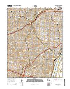 Webster Groves 2015 topographic map thumbnail