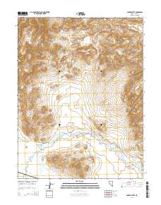 Parker Butte 2014 topographic map thumbnail
