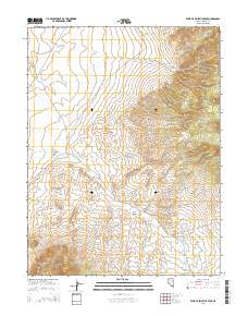 West of Bellevue Peak 2014 topographic map thumbnail