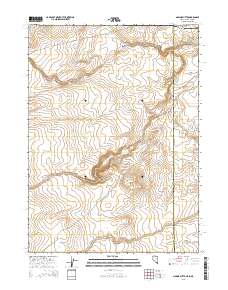 Nadine Butte 2015 topographic map thumbnail