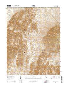 Split Mountain 2014 topographic map preview