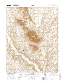 Timber Mountain Pass NE 2014 topographic map thumbnail