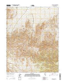 Lida Wash SW 2014 topographic map thumbnail