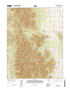 Highland Peak 2014 topographic map thumbnail