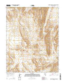 Lower Pahranagat Lake NW 2015 topographic map thumbnail