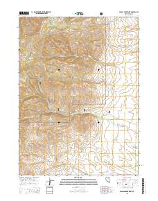 Mahala Creek West 2015 topographic map thumbnail