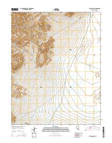 Lida Wash NW 2014 topographic map thumbnail