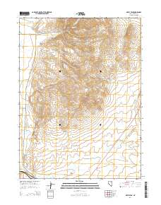 Oxley Peak 2014 topographic map thumbnail