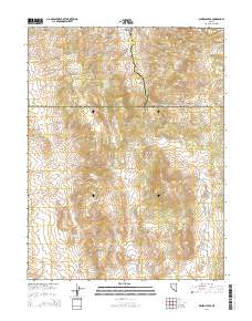 Mineral Peak 2014 topographic map thumbnail