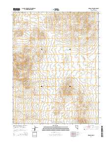 Oreana NW 2014 topographic map thumbnail