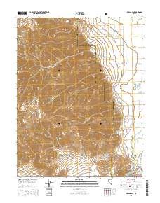 Oreana Peak 2014 topographic map thumbnail