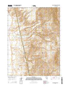 Papoose Canyon 2014 topographic map thumbnail