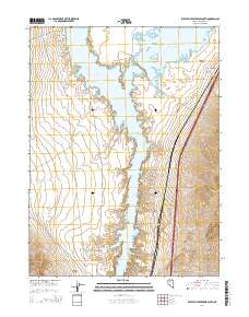 Rye Patch Reservoir South 2014 topographic map thumbnail