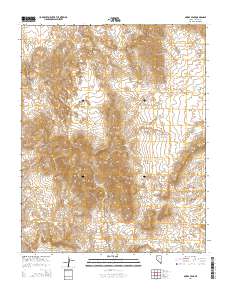 Muddy Peak 2014 topographic map thumbnail