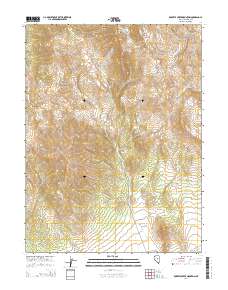 Roberts Creek Mountain 2014 topographic map thumbnail