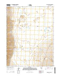 Yelland Dry Lake 2014 topographic map thumbnail