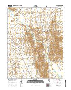 Yerington SE 2014 topographic map thumbnail